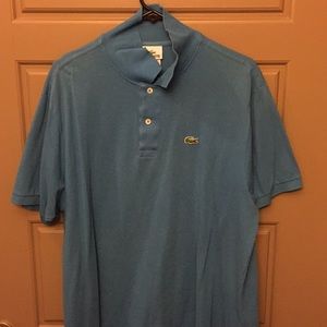 Blue Lacoste polo